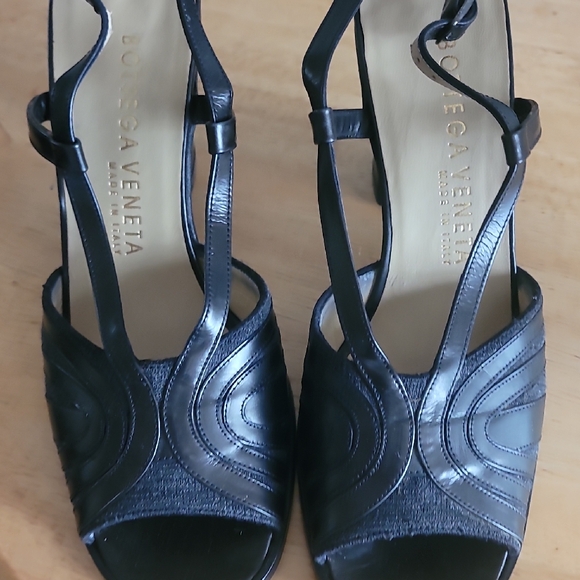 Bottega Veneta Shoes - Bottega Veneta Black Heeled Shoes with Sleek Design